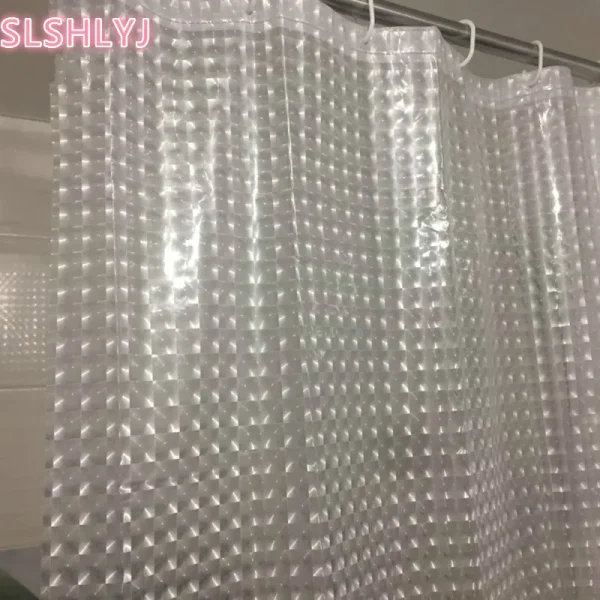 frosted textured shower curtain
