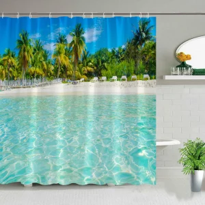 Landscape Beach Tropical Ocean Natural Blue Water