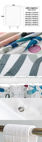 Modern Beige and White Striped Shower Curtain