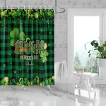 St. Patricks Day bathroom curtain