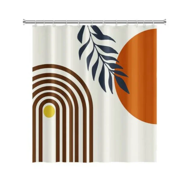 Nordic Wind Abstract Art Boho Shower Curtain