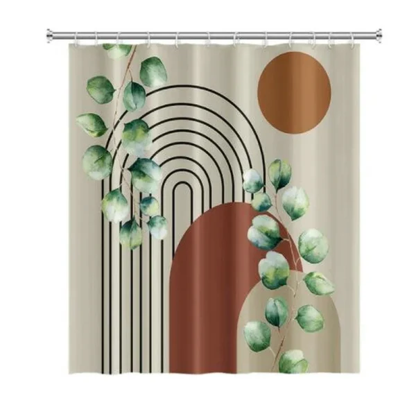 Abstract art boho shower curtain
