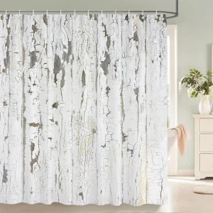 3D Retro Old White Wood Pattern