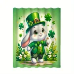Decorative Rabbit with Clover and Hat