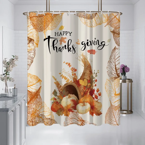 Thanksgiving Cornucopia Shower Curtain