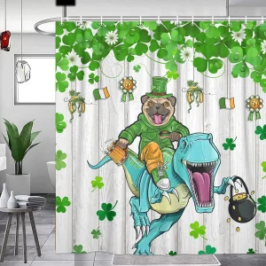 funny dog riding dinosaur