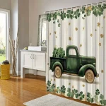 Shamrock motif curtain