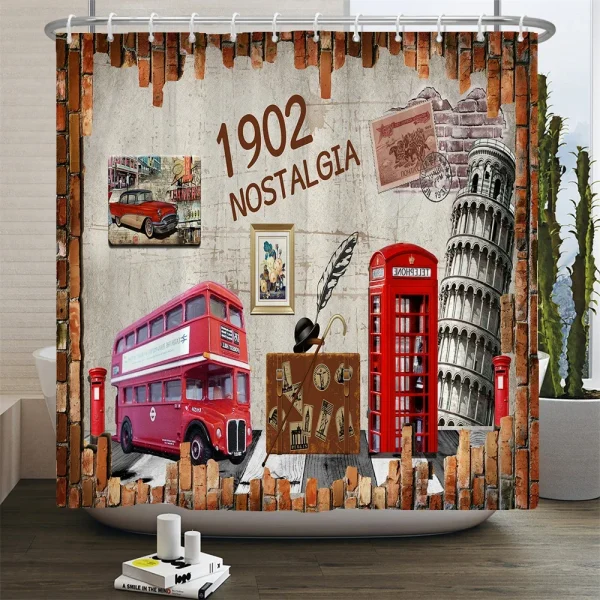 Retro Style 3d Print London Nostalgia