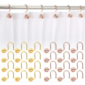 12Pcs Shower Curtain Hooks
