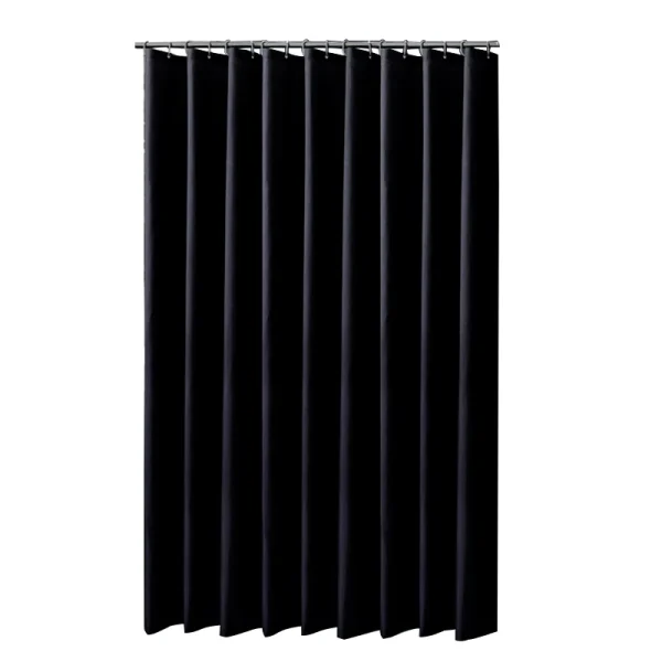 Black waterproof fabric curtain