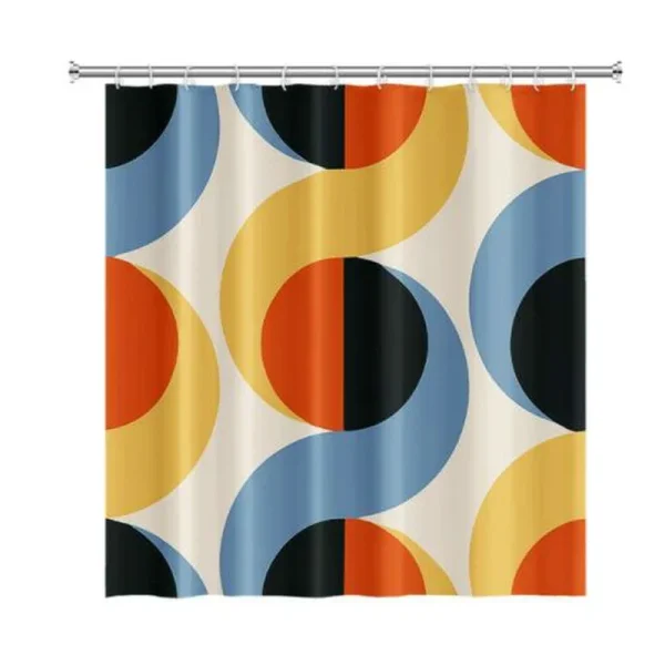 Colorful Nordic Boho Abstract Morandi Shower Curtain