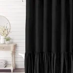 black ruffle supply linen lace