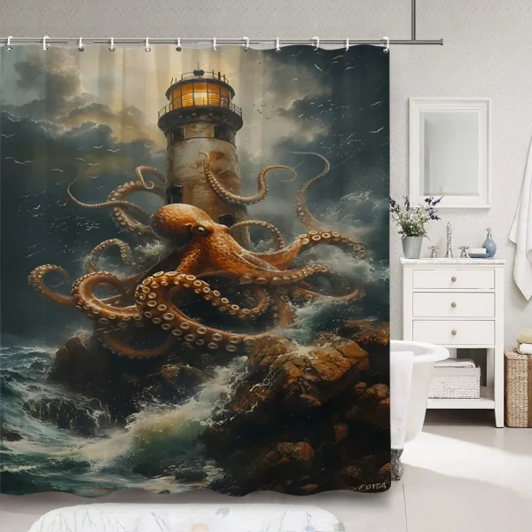 Lighthouse shower curtain