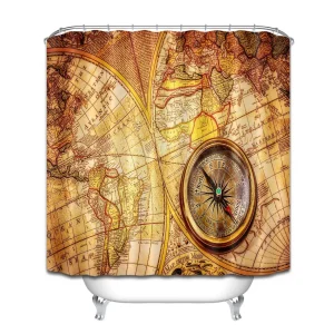 Ancient Compass and Map