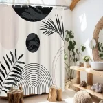 chic mid century shower curtain
