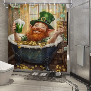 St Patricks Day shower curtain