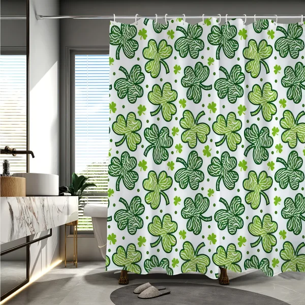 St. Patrick's Day four-leaf clover pattern