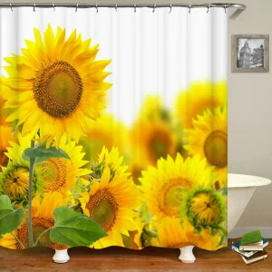 Sunflower shower curtain