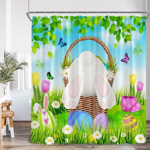 Easter Bunny Shower Curtain