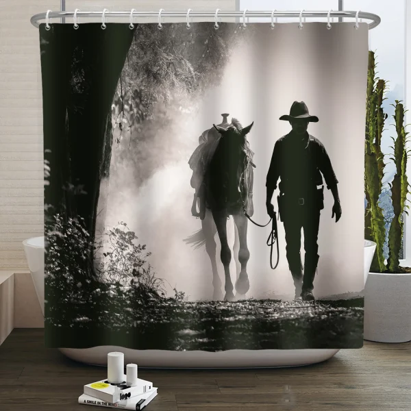 Western Cowboy Shower Curtain