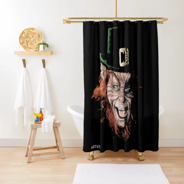 Creepy Leprechaun St. Patrick’s Day Shower Curtain