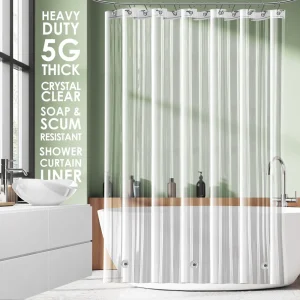 Heavy Duty Clear Shower Curtain Liner