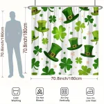 Green Shamrock Bathroom Decor