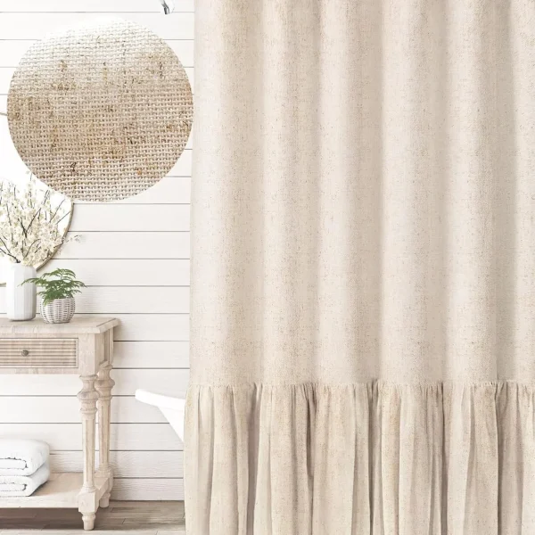 Beige Ruffle Supply Linen Lace