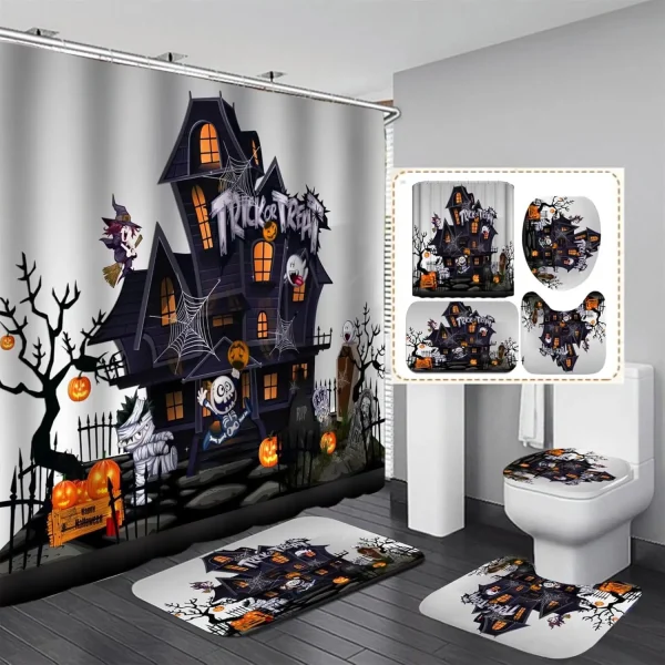 haunted mansion shower curtain