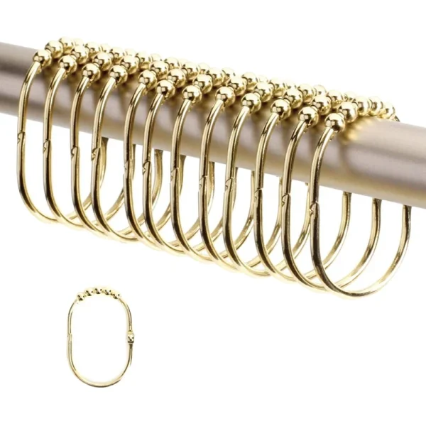 gold shower curtain rings