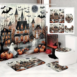 haunted mansion shower curtain