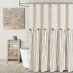 luxurious black shower curtain